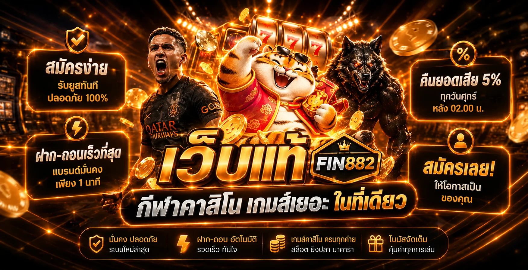 FIN882 รวมสล็อต คาสิโน และกีฬาในหน้าเดียว